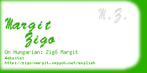margit zigo business card